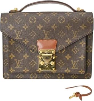 Louis Vuitton Pre-owned Handbags, male, Brown, Size: ONE SIZE Pre-owned M51187 Briefcase Handbag