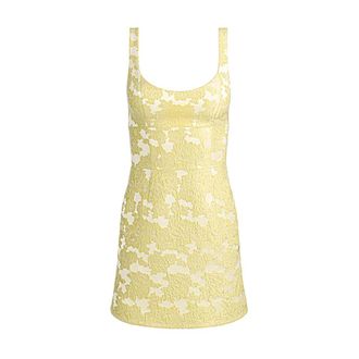 Alice & Olivia Charlotte Mini Jurk - Dames - Korte kleedjes - Geel - S - Polyester - Kleedjes