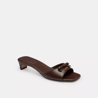 Coach Bow Kitten Heel Sandal