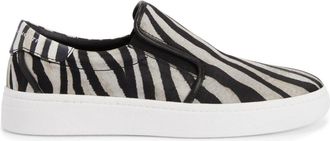 Giuseppe Zanotti GZ94 zebra-print slip-on sneakers - men - Silk/Rubber - 42 - Black