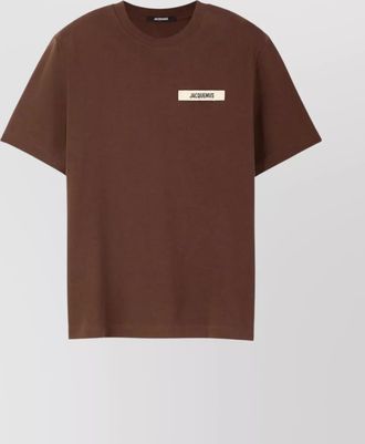 Jacquemus cotton relaxed-fit logo-patch t-shirt