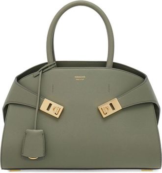 Ferragamo Hug Small Leahter Tote Bag