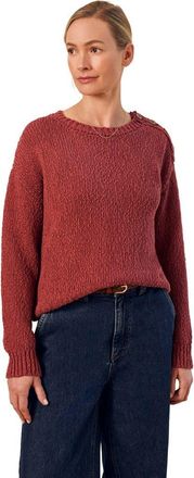 Celtic & Co. Slub Knit Button Detail Sweater in Clay at Nordstrom, Size X-Small