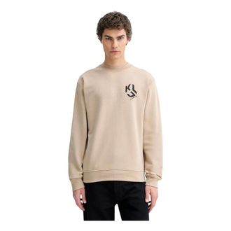 Karl Lagerfeld Hoodies & sweatvesten, Heren, Beige, L, Sweatshirts