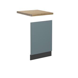 Vicco Panel Frontal R-line, Gris Azulado, 45 Cm, Et Roble, Vicco