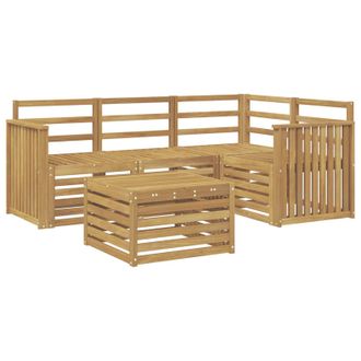 vidaXL Conjunto De Sof&aacute;s De Exterior 5 Pcs Blanco 59 X 59 X 37 Cm Vidaxl