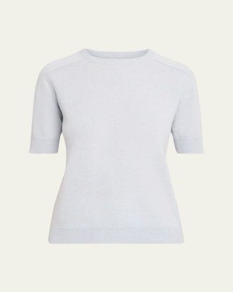 Lisa Yang Kenza Cashmere Elbow-Sleeve Sweater