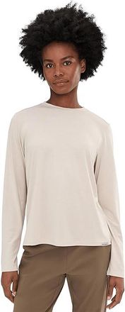 Columbia Csc Soft Stretch Long Sleeve T-Shirts Womens Workout Dark Stone Heather : 2XL, Elastane/Jersey/Polyester