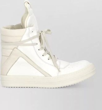 Rick Owens leather high-top sneakers
