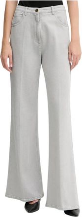 Forte_Forte Relaxed High-Waist Jeans - Dames - Loose Fit Jeans - Grijs - S - Katoen - Jeans