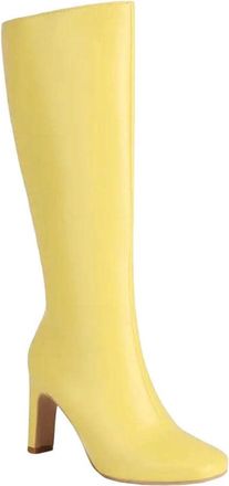 Generic Women Knee High Patent Leather Boots Winter Casual Thick Heel Office Work Long Boot