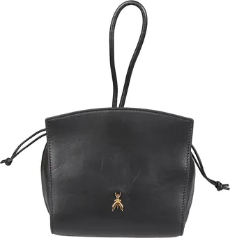 Patrizia Pepe Structured Calf Leather Pochette Shoulder Bag