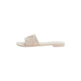 Guess Sliders, female, Beige, Size: 7 US Elysone Slide Sandals