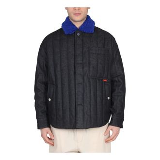 Sunnei Winter Jackets, male, Blue, Size: XS Padded Over Jacket