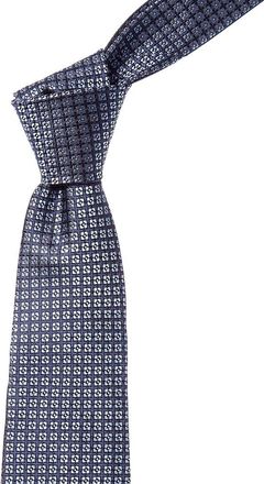 Canali Blue Squares Silk Tie
