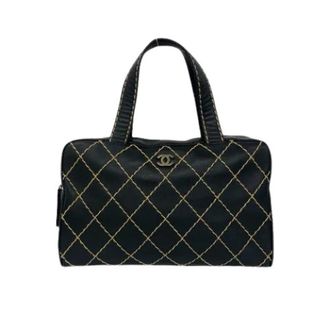 Chanel Pre-owned Boston Handbag - Dames - Vintage Handtas - Zwart - ONE Size - Vintage