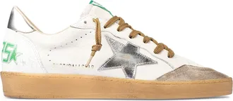 Golden Goose Vintage Low-Top Sneakers with Metallic Accents