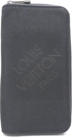 Louis Vuitton Noir Canvas Long Wallet (Bi-Fold) (Pre-Owned)