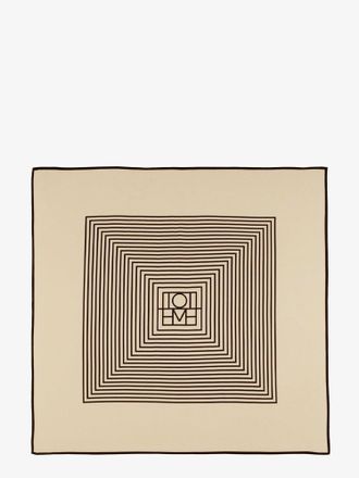 Toteme Foulard Centered Monogram in seta - TOTEME - gender_Woman
