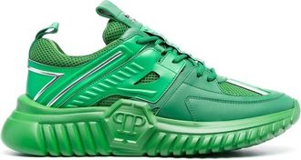 Philipp Plein Hexagon Runner low-top sneakers - unisex - Leather - 36 - Green