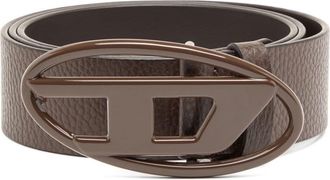 Diesel B-1dr logo-buckle belt - unisex - Calf Leather - 105 - Brown