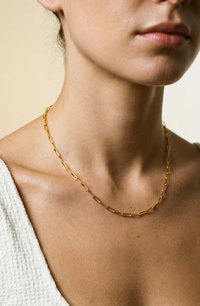 Argento Vivo Paperclip Chain Necklace in Gold at Nordstrom