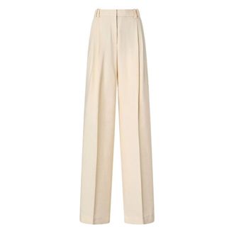 Pinko Wide Trousers, female, Beige, Size: 2XS Wide Trousers