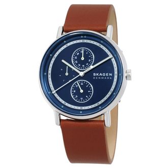 Skagen Signatur Chronograph Quartz Blue Dial Mens Watch SKW6943