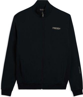 Freddy Felpa con zip e inserti rigati laterali