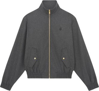 Dr&ocirc;le de Monsieur Jassen, Heren, Grijs, L, Leer, Flanelle Track Jacket