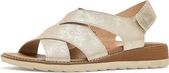 Skechers Bobs Arch Fit Oasis - Cozy Crosser Womens Sandals Champagne : 9.5 M, Faux Leather