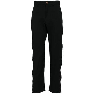 Comme Des Garçons Heren, Broeken, Zwart, Maat: S Poliester