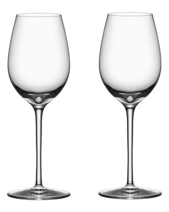 Orrefors Set Of 2 Premier Chardonnay Glasses