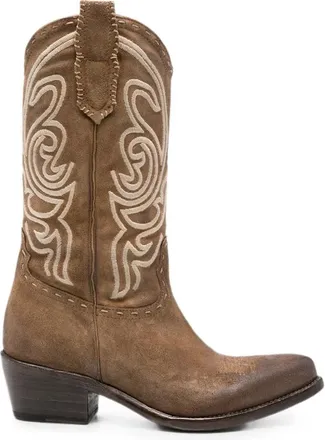 Eraldo Leon Embroidered-design Boots