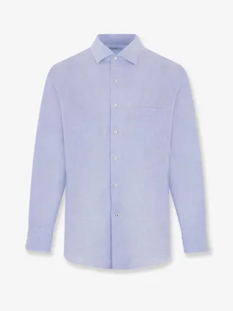 Loro Piana Camicia Andr&egrave; in lino - LORO PIANA - gender_Man
