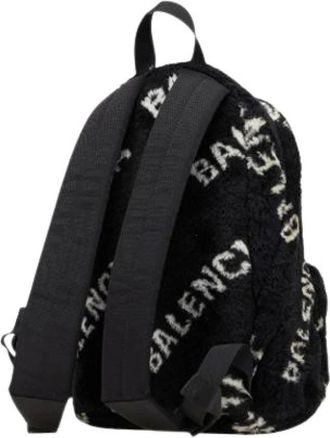 Balenciaga Pre-owned Backpacks, female, Black, Size: ONE SIZE Pre-owned Vintage Backpack