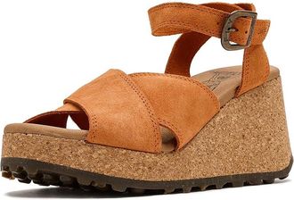 FLY London Dony440fly Womens Sandals Orange1 : EU 41 (US Womens 10-10.5) M, Suede
