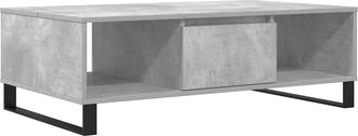 vidaXL Vidaxl - Mesa De Centro Madera De Ingenier&iacute;a Gris Hormig&oacute;n 104x60x35 Cm