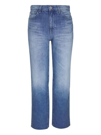 AG - Adriano Goldschmied logo-patch jeans - women - Elastane/Cotton - 29 - DEN - DENIM