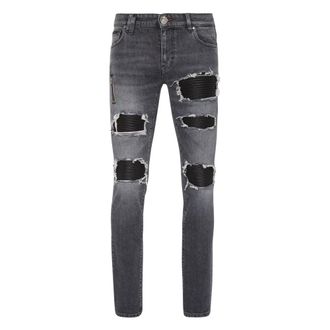 Philipp Plein Heren, Jeans, Grijs, Maat: W28 Denim