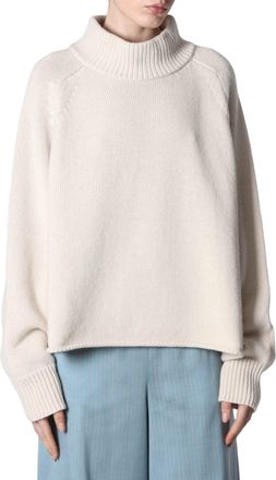Roberto Collina Merino Wool Turtleneck Loose Boxy Sweater