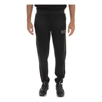 Emporio Armani Emporio Armani Ea7, Broeken, Heren, Zwart, XL, Polyester, Fleece Broek