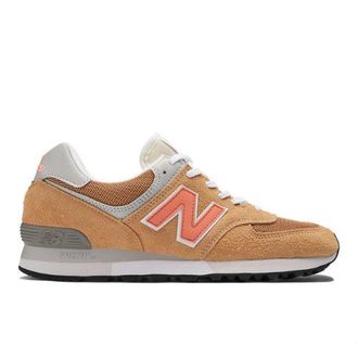 New Balance Unisex MADE in UK 576 in Beige/Marrone/Arancia/Grigio, Pelle Scamosciata/Rete, Taglia 44