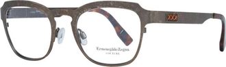 Ermenegildo Zegna Bronzen Titanium Optische Monturen - Heren - Brillen - Bruin - ONE Size - Accessoires