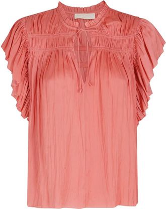 Ulla Johnson Agosta Blouse - Dames - Blouses - Rood - 2XS - Overhemden