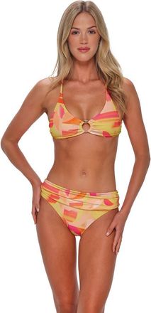 Sunsets Carrie Crossback Bikini Swimsuit Top in Dreamsicle Crepe at Nordstrom, Size 3X-Large
