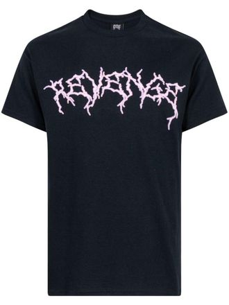 Revenge T-shirt met logoprint - Zwart