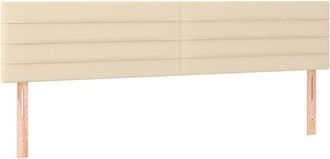 vidaXL Cabecero Con Led De Tela Color Crema 180x5x78/88 Cm Vidaxl