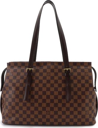 Louis Vuitton Damier Ebene Damier Canvas Handbag Tote Bag (Pre-Owned)