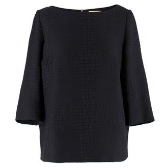 BA&SH Mock Croc Textured Top Size XXS